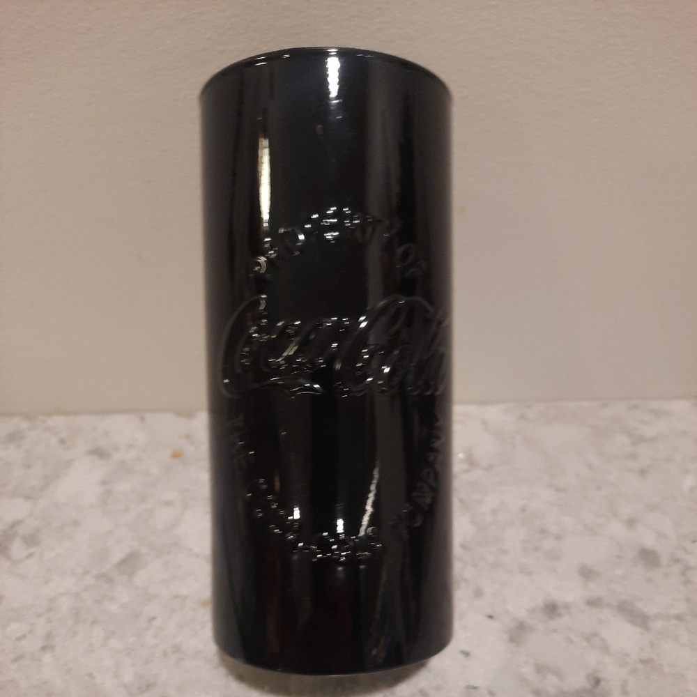 McDonald's Coca-Cola Black Limited Edition Collectible Glass Tumbler